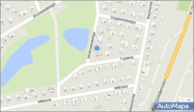 Tczew, Frycza-Modrzewskiego Andrzeja, 6, mapa Tczew