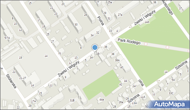 Tomaszów Mazowiecki, Franciszka Żwirki i Stanisława Wigury, 3, mapa Tomaszów Mazowiecki