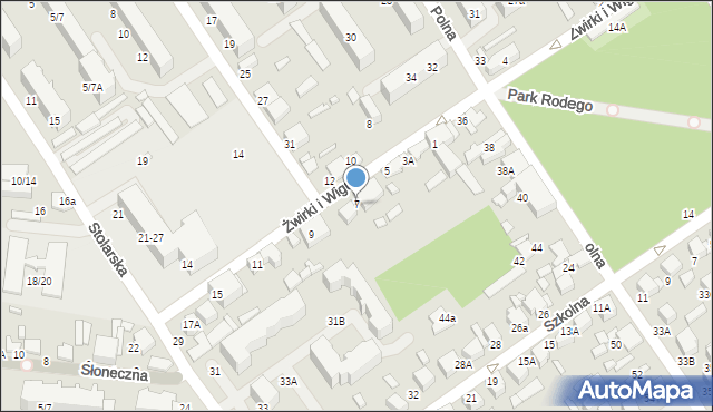 Tomaszów Mazowiecki, Franciszka Żwirki i Stanisława Wigury, 7, mapa Tomaszów Mazowiecki