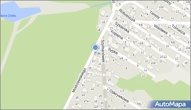 Tomaszów Mazowiecki, Frycza-Modrzewskiego Andrzeja, 27, mapa Tomaszów Mazowiecki