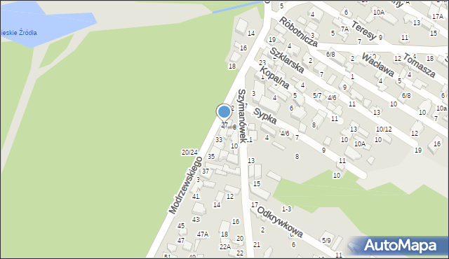 Tomaszów Mazowiecki, Frycza-Modrzewskiego Andrzeja, 29, mapa Tomaszów Mazowiecki