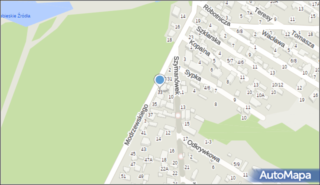 Tomaszów Mazowiecki, Frycza-Modrzewskiego Andrzeja, 33, mapa Tomaszów Mazowiecki