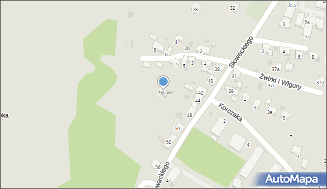 Trzebinia, Franciszka Żwirki i Stanisława Wigury, 7B, mapa Trzebinia
