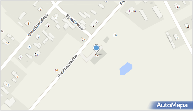 Warszewice, Frelichowskiego Stefana, ks., 2a, mapa Warszewice