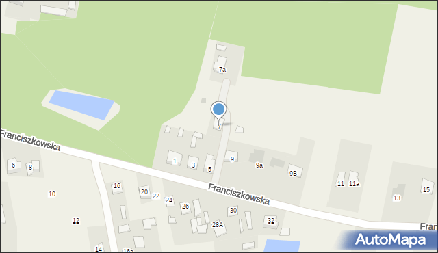 Wolanów, Franciszkowska, 7, mapa Wolanów