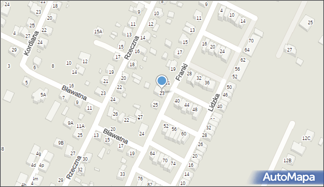 Wrocław, Franki Iwana, 23, mapa Wrocławia