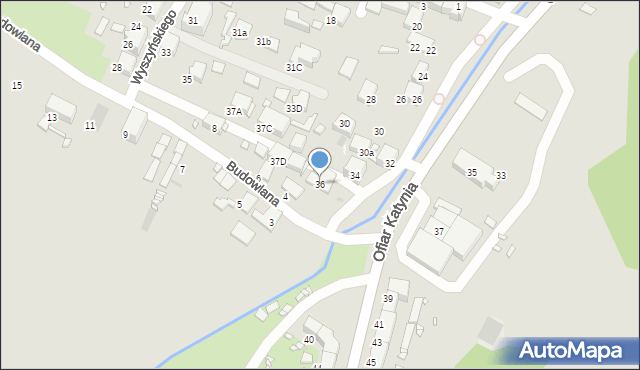 Zabrze, Frycza-Modrzewskiego Andrzeja, 36, mapa Zabrza