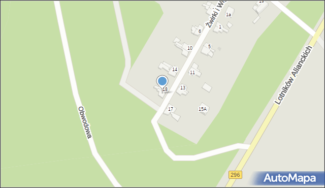 Żagań, Franciszka Żwirki i Stanisława Wigury, 20, mapa Żagań