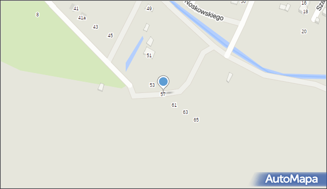 Zamość, Fredry Aleksandra, 57, mapa Zamościa