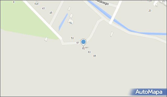 Zamość, Fredry Aleksandra, 61, mapa Zamościa