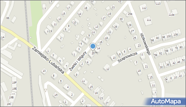 Zgorzelec, Franciszka Żwirki i Stanisława Wigury, 10, mapa Zgorzelec