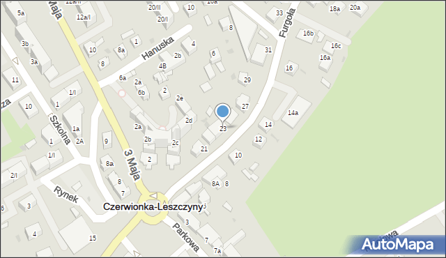 Czerwionka-Leszczyny, Furgoła, 23, mapa Czerwionka-Leszczyny