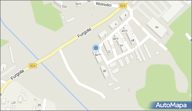 Czerwionka-Leszczyny, Furgoła, 2A, mapa Czerwionka-Leszczyny