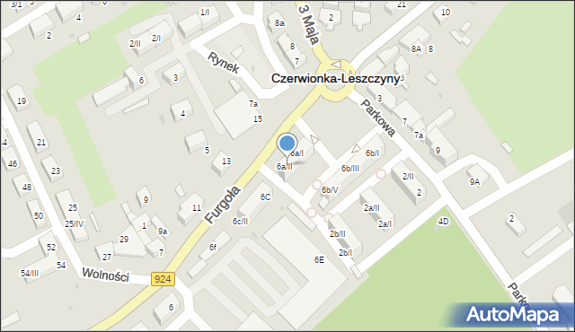 Czerwionka-Leszczyny, Furgoła, 6a/II, mapa Czerwionka-Leszczyny