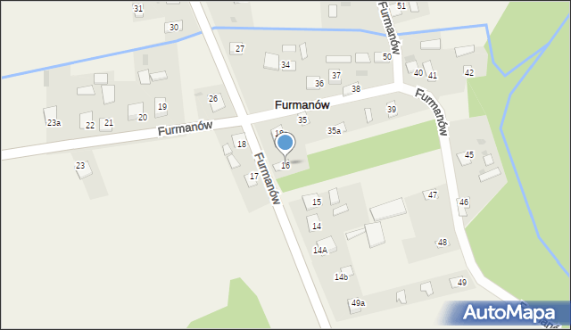 Furmanów, Furmanów, 16, mapa Furmanów