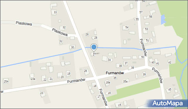 Furmanów, Furmanów, 27, mapa Furmanów