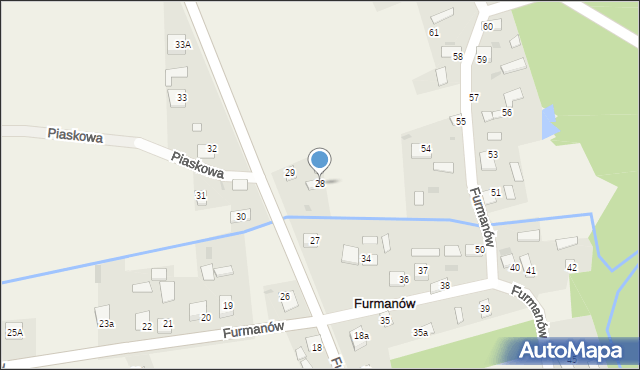 Furmanów, Furmanów, 28, mapa Furmanów