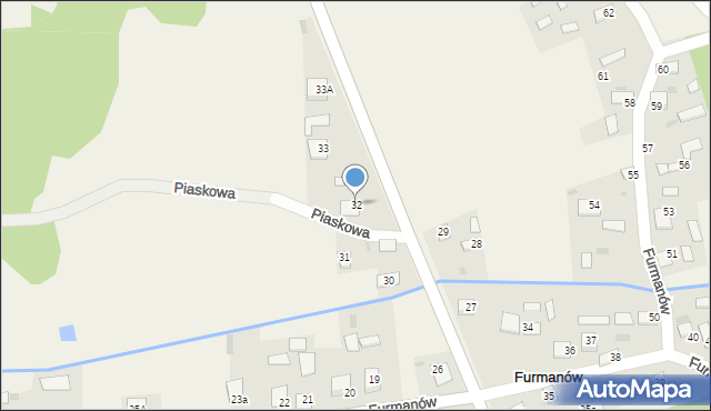 Furmanów, Furmanów, 32, mapa Furmanów