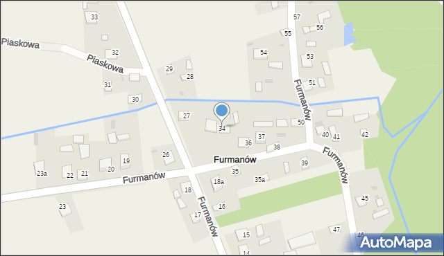 Furmanów, Furmanów, 34, mapa Furmanów