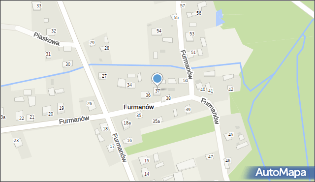 Furmanów, Furmanów, 37, mapa Furmanów