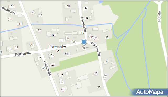 Furmanów, Furmanów, 39, mapa Furmanów