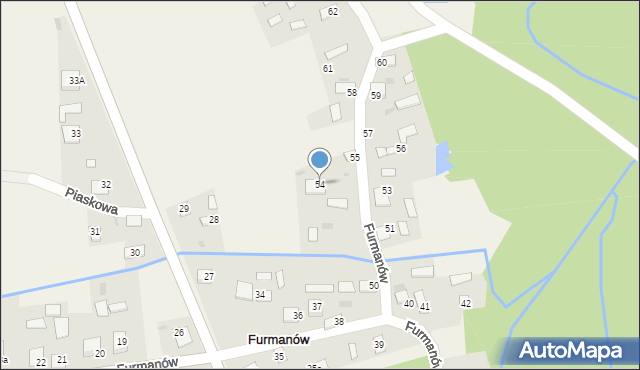 Furmanów, Furmanów, 54, mapa Furmanów