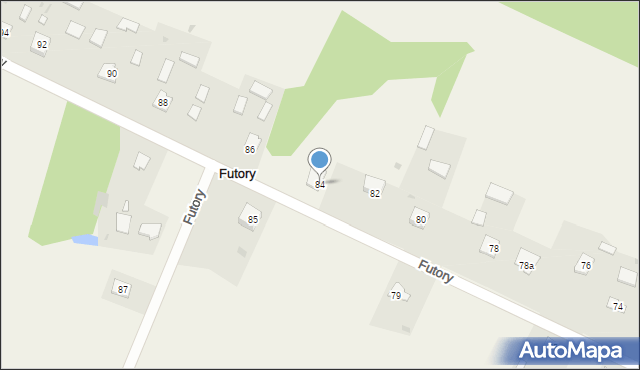 Futory, Futory, 84, mapa Futory