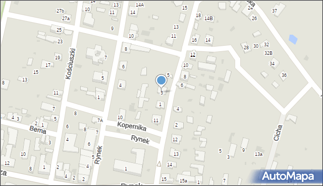 Oleszyce, Futorzańska, 3, mapa Oleszyce