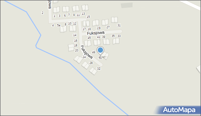 Pobiedziska, Fuksjowa, 51, mapa Pobiedziska