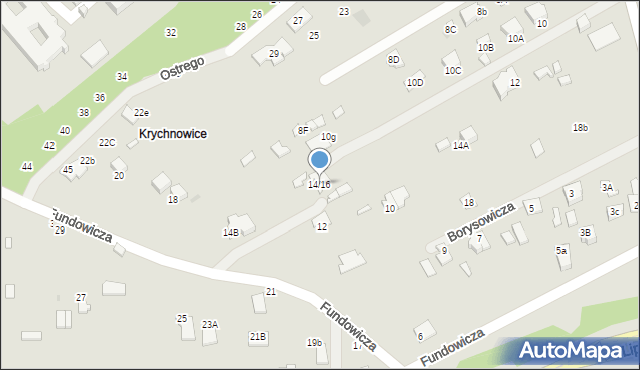 Radom, Fundowicza Stefana, 14/16, mapa Radomia