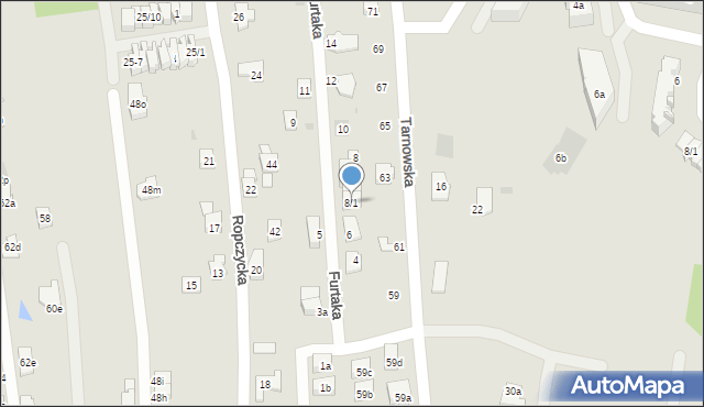 Rzeszów, Furtaka Stanisława, 8/1, mapa Rzeszów