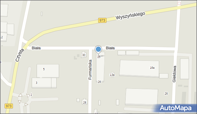 Tarnów, Furmańska, 15, mapa Tarnów