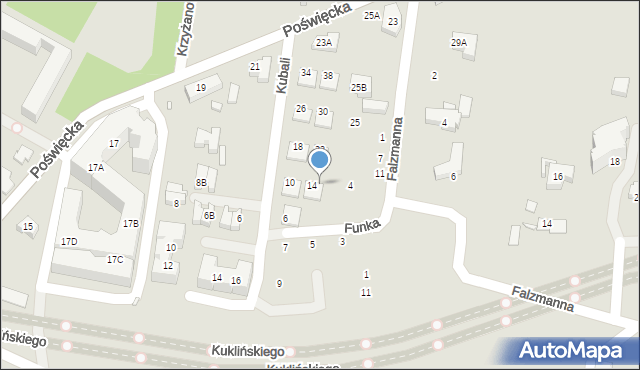 Wrocław, Funka Kazimierza, 16, mapa Wrocławia