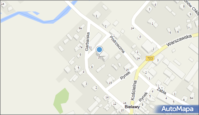 Bielawy, Garbarska, 10, mapa Bielawy