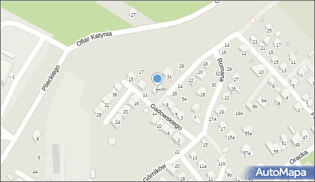 Bochnia, Gadowskiego Walentego, ks., 37, mapa Bochni