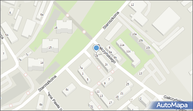 Bolesławiec, Gałczyńskiego Konstantego Ildefonsa, 2a, mapa Bolesławca