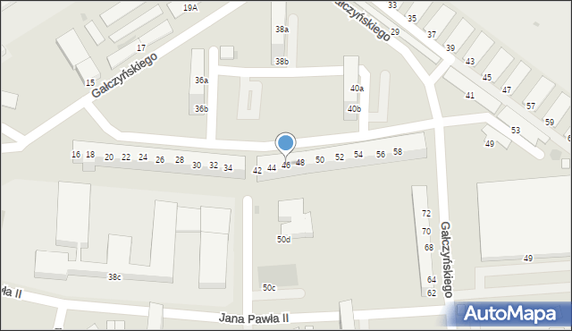 Bolesławiec, Gałczyńskiego Konstantego Ildefonsa, 46, mapa Bolesławca