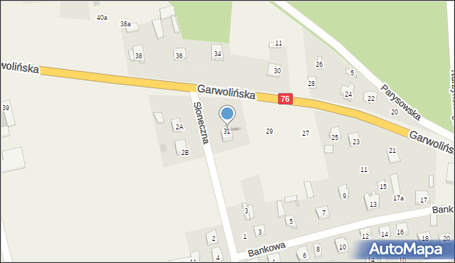 Borowie, Garwolińska, 31, mapa Borowie