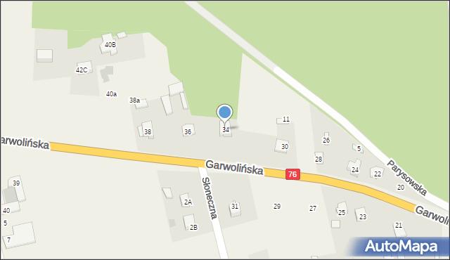 Borowie, Garwolińska, 34, mapa Borowie