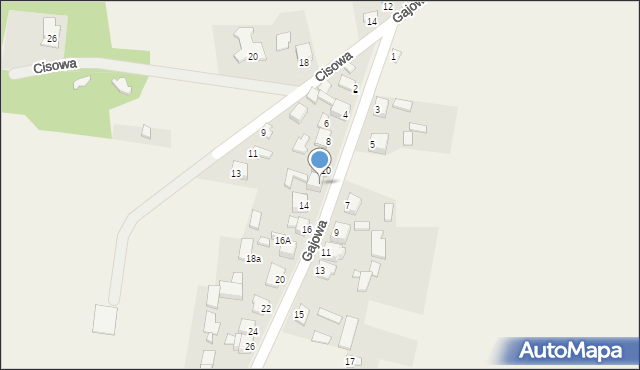 Brudzowice, Gajowa, 12, mapa Brudzowice