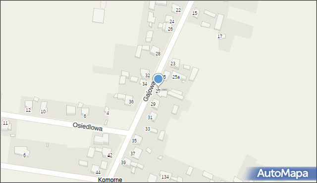 Brudzowice, Gajowa, 27, mapa Brudzowice