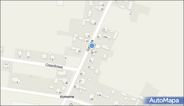 Brudzowice, Gajowa, 29, mapa Brudzowice