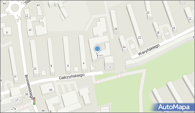 Bydgoszcz, Gałczyńskiego Konstantego Ildefonsa, 2, mapa Bydgoszczy