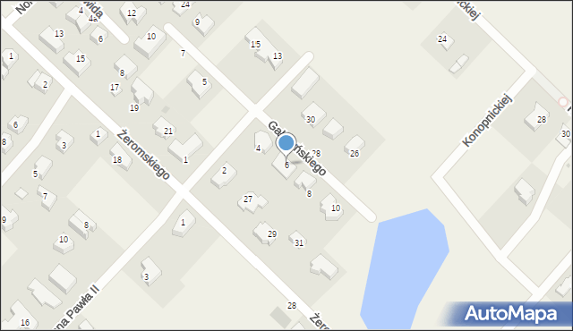 Chwaszczyno, Gałczyńskiego Konstantego Ildefonsa, 6, mapa Chwaszczyno