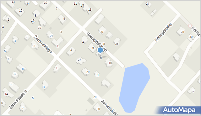 Chwaszczyno, Gałczyńskiego Konstantego Ildefonsa, 8, mapa Chwaszczyno