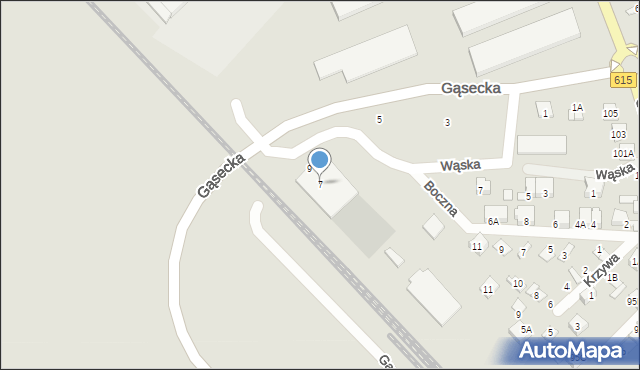 Ciechanów, Gąsecka, 7, mapa Ciechanów