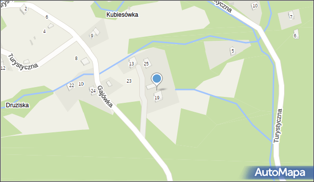 Cisiec, Gajówka, 21, mapa Cisiec
