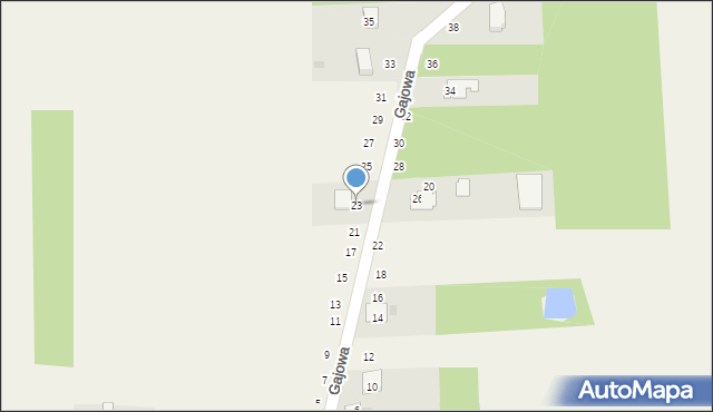 Cykarzew Północny, Gajowa, 23, mapa Cykarzew Północny