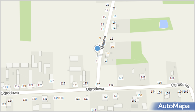 Cykarzew Północny, Gajowa, 3, mapa Cykarzew Północny