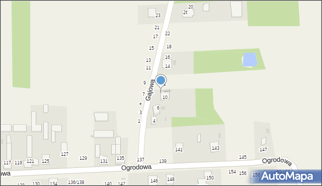 Cykarzew Północny, Gajowa, 8, mapa Cykarzew Północny